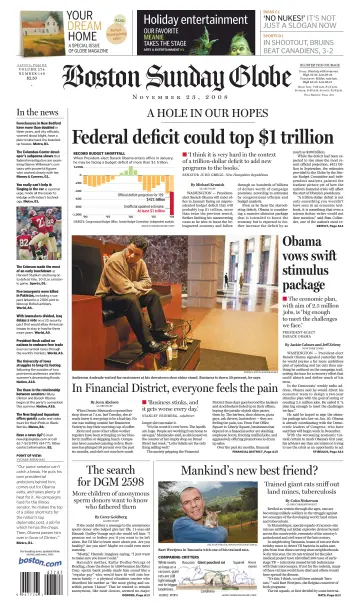 Boston Sunday Globe - 23 Nov 2008