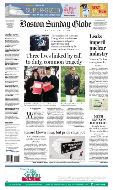 Boston Sunday Globe - 31 Jan 2010