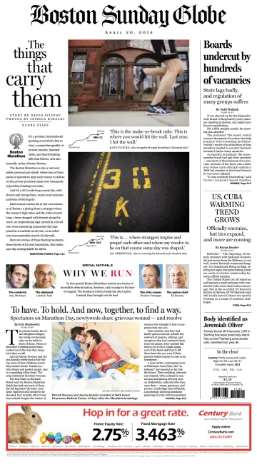 Boston Sunday Globe - 20 Apr 2014