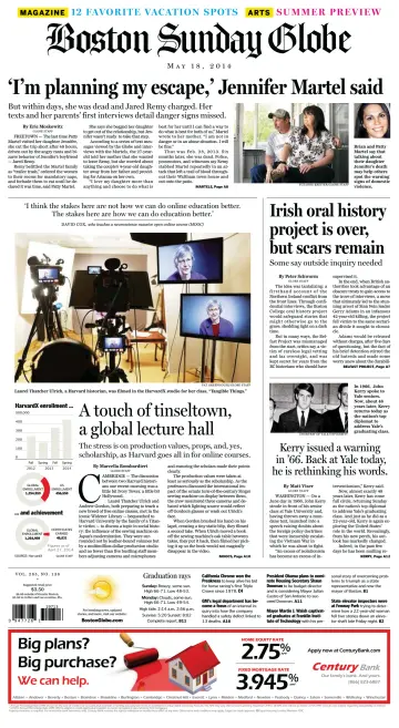 Boston Sunday Globe - 18 May 2014
