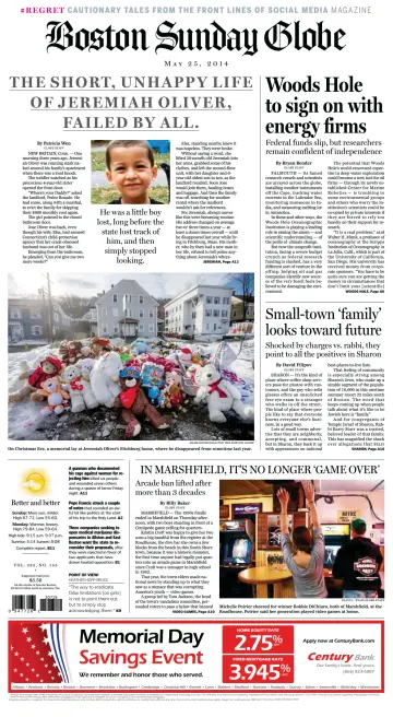 Boston Sunday Globe - 25 May 2014