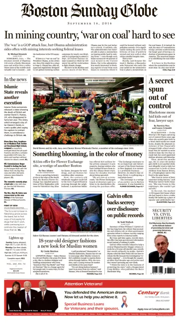 Boston Sunday Globe - 14 Sep 2014