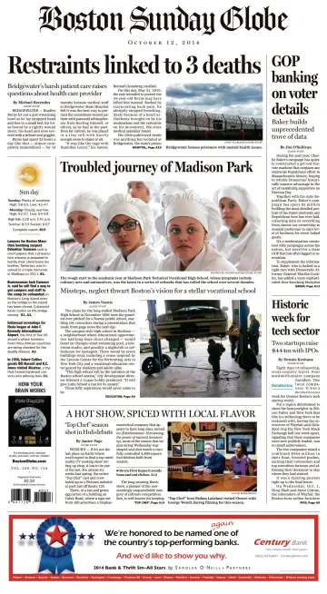 Boston Sunday Globe - 12 Oct 2014