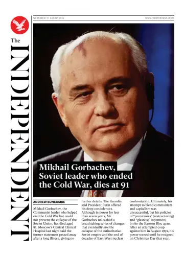 The Independent - 31 Aug 2022
