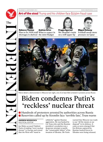 The Independent - 22 Sep 2022