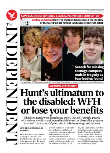 The Independent - 22 Nov 2023