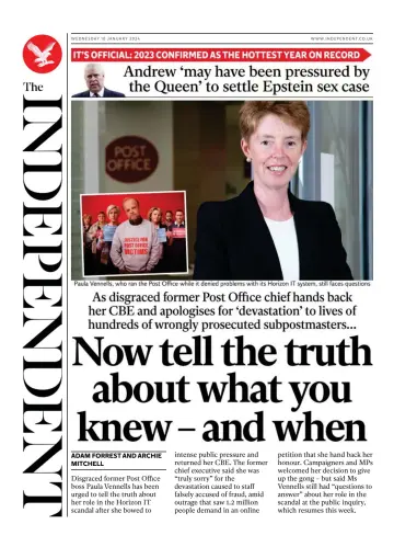 The Independent - 10 Jan 2024