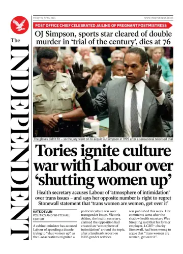 The Independent - 12 Apr. 2024