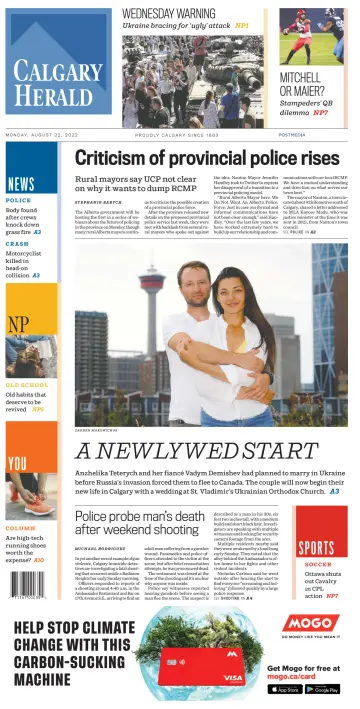Calgary Herald - 22 Aug 2022