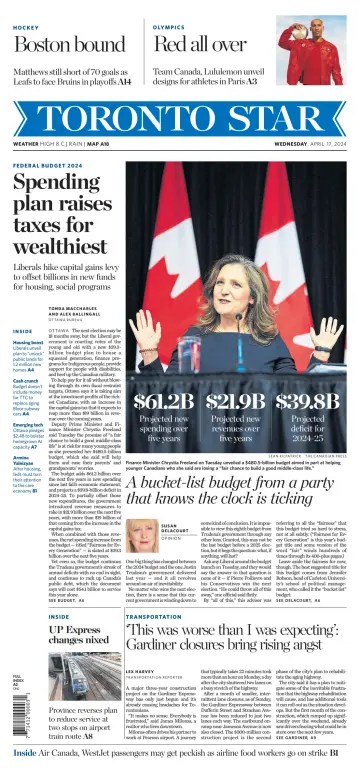 Toronto Star - 17 四月 2024