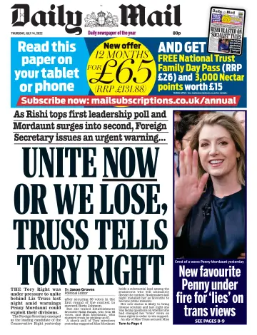 Daily Mail - 14 Jul 2022