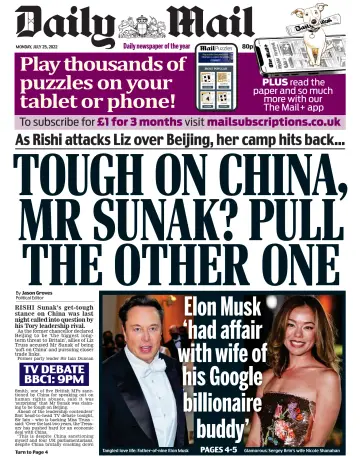 Daily Mail - 25 Jul 2022