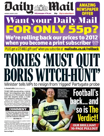Daily Mail - 8 Aug 2022