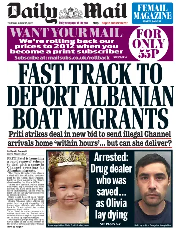 Daily Mail - 25 Aug 2022