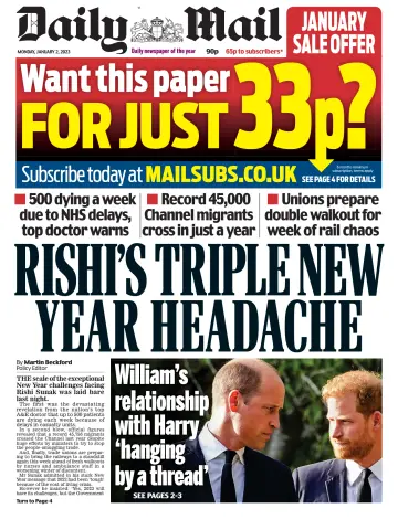Daily Mail - 2 Jan 2023