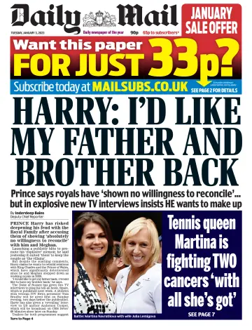 Daily Mail - 3 Jan 2023