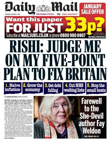 Daily Mail - 5 Jan 2023