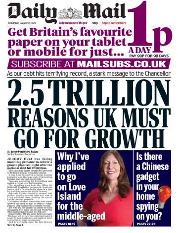 Daily Mail - 25 Jan 2023