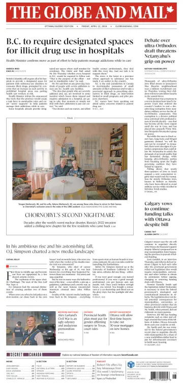 The Globe and Mail (Ottawa/Quebec Edition) - 12 Apr 2024
