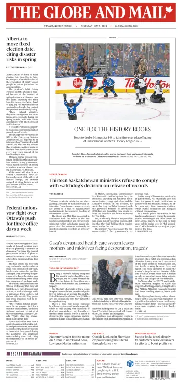 The Globe and Mail (Ottawa/Quebec Edition) - 09 五月 2024