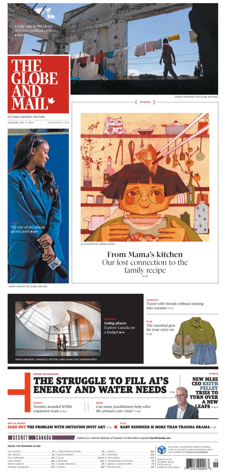 The Globe and Mail (Ottawa/Quebec Edition)