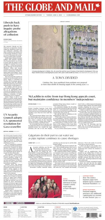 The Globe and Mail (Ottawa/Quebec Edition) - 11 Jun 2024