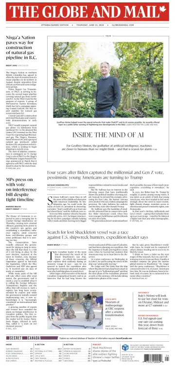 The Globe and Mail (Ottawa/Quebec Edition) - 13 Jun 2024