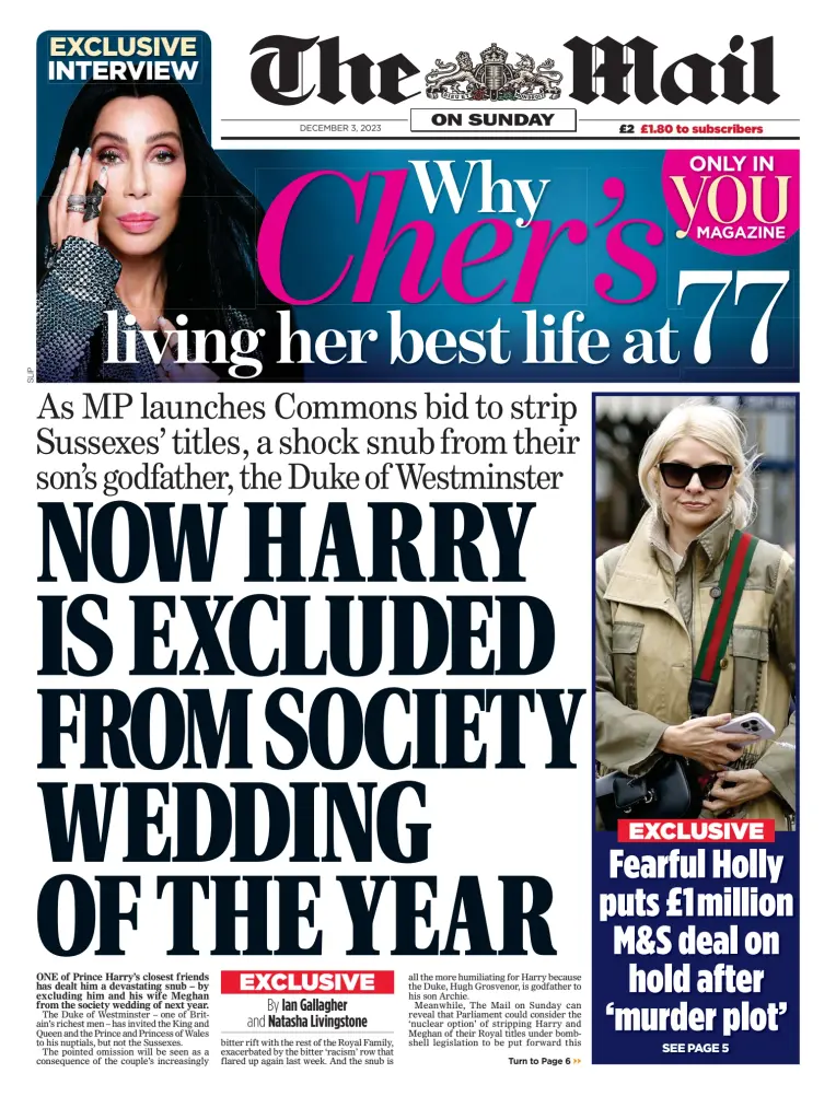 The Mail on Sunday