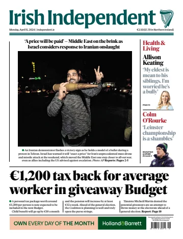 Irish Independent - 15 四月 2024