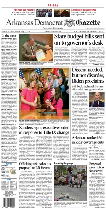 Arkansas Democrat-Gazette - 3 May 2024
