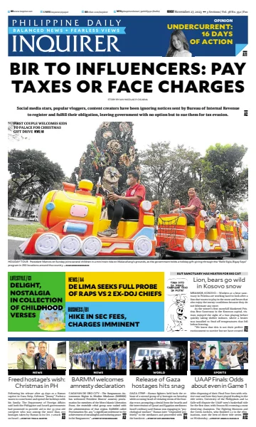 Philippine Daily Inquirer - 27 Nov 2023