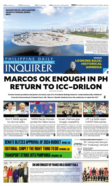 Philippine Daily Inquirer - 29 Nov 2023