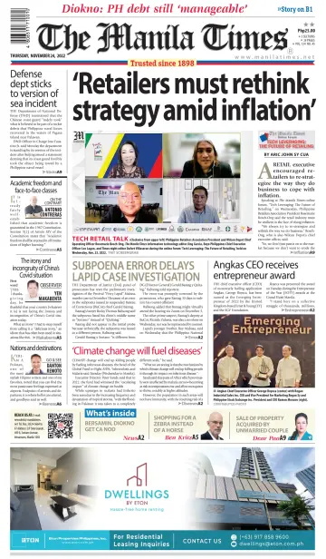 The Manila Times - 24 Nov 2022