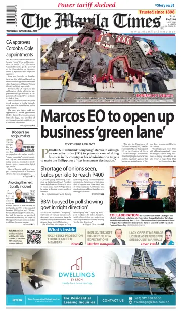 The Manila Times - 30 Nov 2022