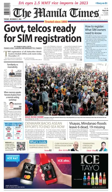 The Manila Times - 27 Dec 2022