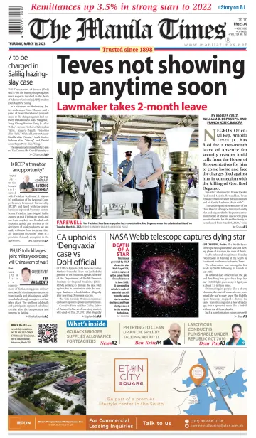 The Manila Times - 16 Mar 2023