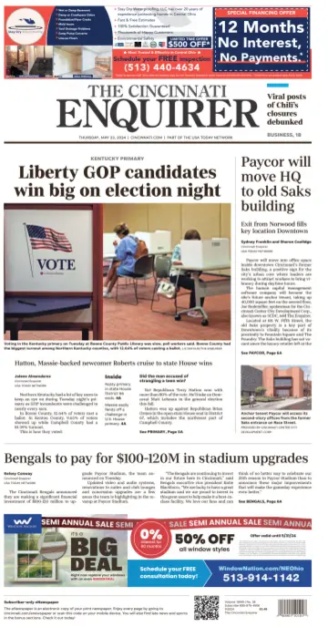 The Cincinnati Enquirer - 23 五月 2024