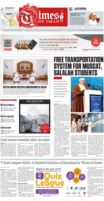 Times of Oman - 01 May 2024