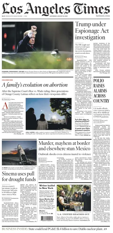 Los Angeles Times - 13 Aug 2022