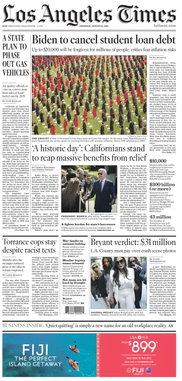 Los Angeles Times - 25 Aug 2022