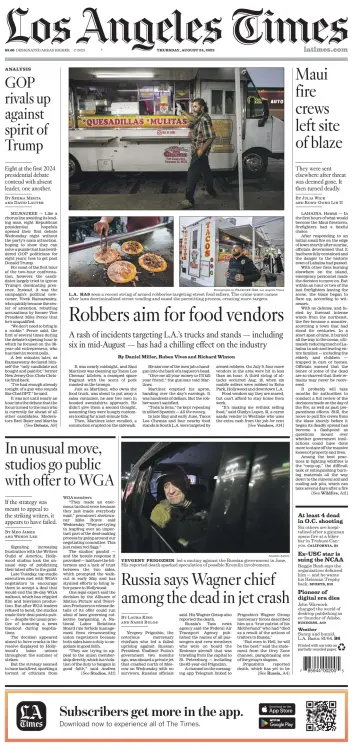 Los Angeles Times - 24 Aug 2023