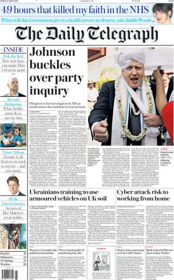 The Daily Telegraph - 22 Apr 2022