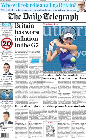 The Daily Telegraph - 18 Aug 2022
