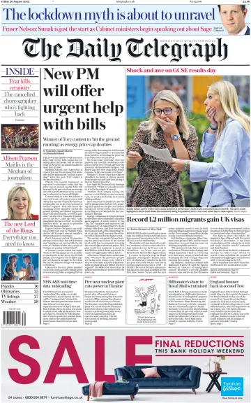 The Daily Telegraph - 26 Aug 2022