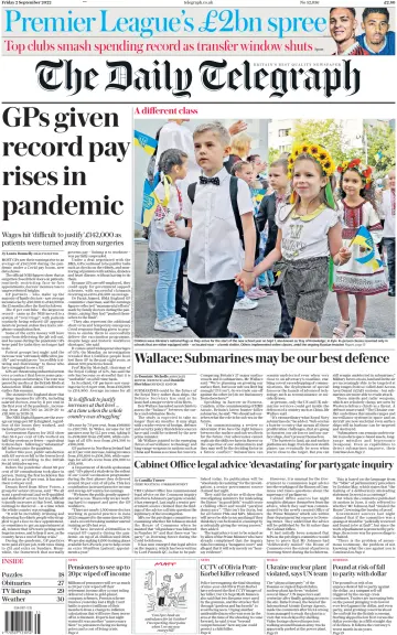The Daily Telegraph - 2 Sep 2022