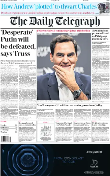 The Daily Telegraph - 22 Sep 2022