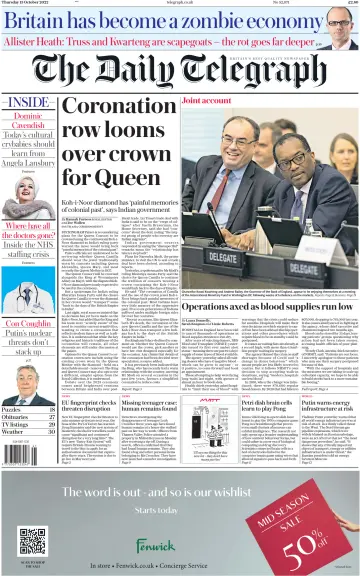 The Daily Telegraph - 13 Oct 2022