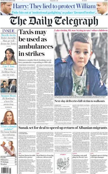 The Daily Telegraph - 13 Dec 2022