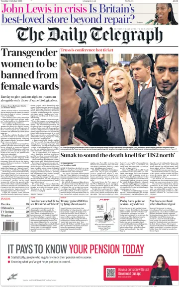 The Daily Telegraph - 3 Oct 2023