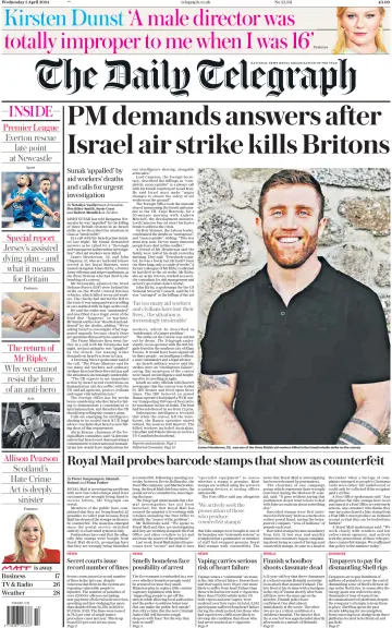 The Daily Telegraph - 3 Apr 2024